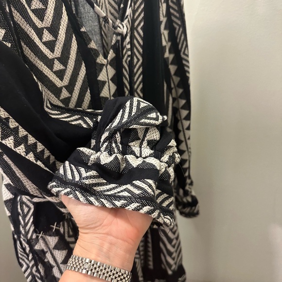 Anthropologie Maeve Tunic Dress, black/white, size S - Picture 5 of 9